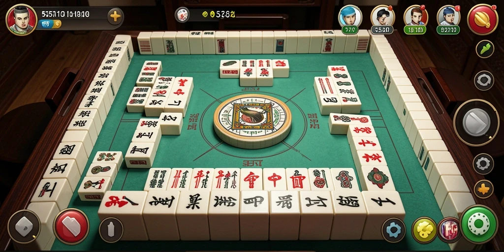 Tampilan gameplay Mahjong yang menarik di 55RT.
