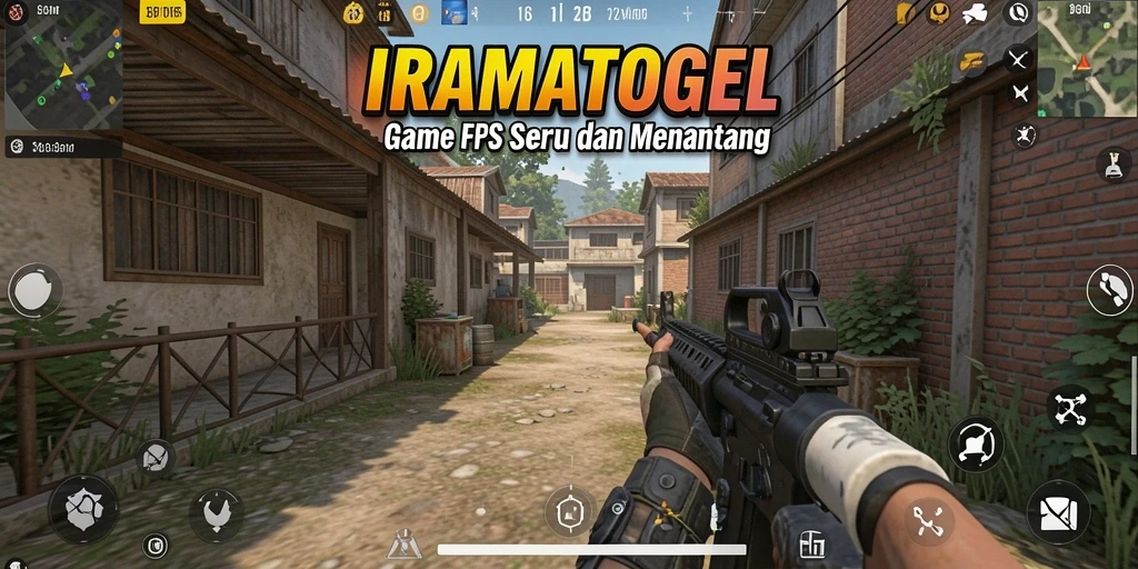 Tangkapan layar <strong>IRAMATOGEL</strong> menampilkan aksi tembakan yang mendebarkan di arena pertempuran.