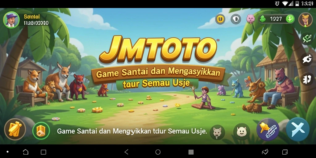 Tampilan gameplay JMTOTO yang menarik dan penuh warna.