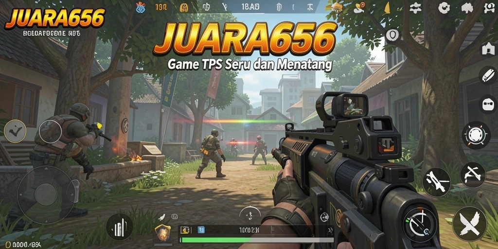 Screenshot JUARA666 menunjukkan aksi mendebarkan dalam permainan TPS.