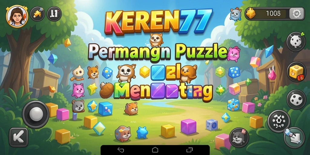 Tangkapan layar dari gameplay KEREN77 yang menampilkan teka-teki yang menarik.