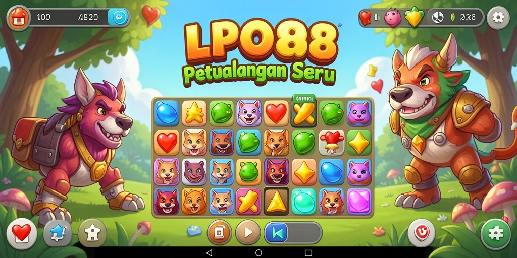 Tampilan menarik dan penuh warna dari gameplay LPO88.