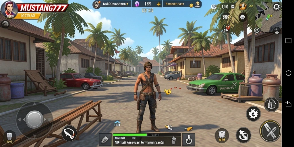 Menampilkan gameplay yang santai dan menghibur dari MUSTANG77.