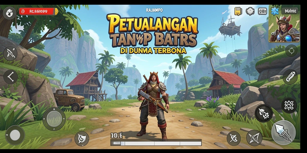 Tampilan gameplay menakjubkan di dunia terbuka RAJAMPO.